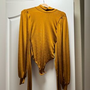 Free People Long sleeve Bodysuit